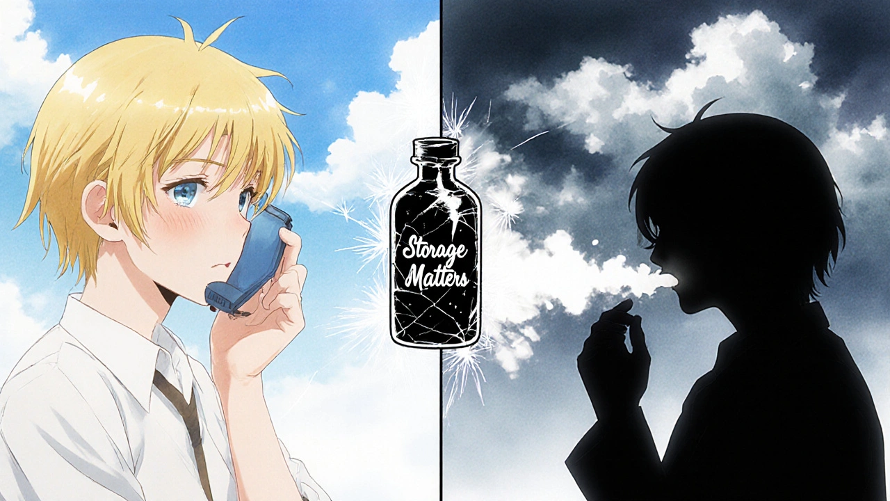 Split scene showing effective vs ineffective medication use with emotional contrast.